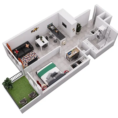 Apartment Center Of - Free Parking *